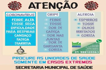 Foto - ORIENTAÇÕES DIVERSAS NO COMBATE AO COVID-19